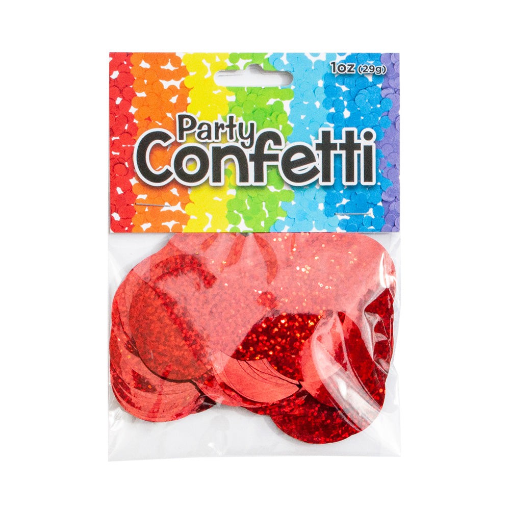 HOLOGRAPHIC CONFETTI - RED