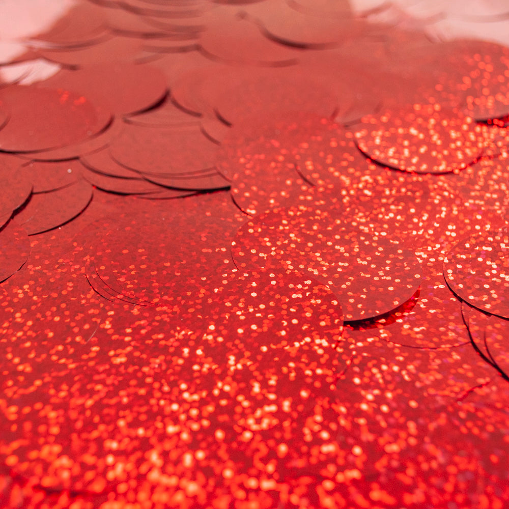 HOLOGRAPHIC CONFETTI - RED
