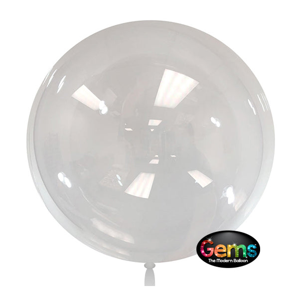 18 inch GEMS BALLOON - CLEAR (5 PK)