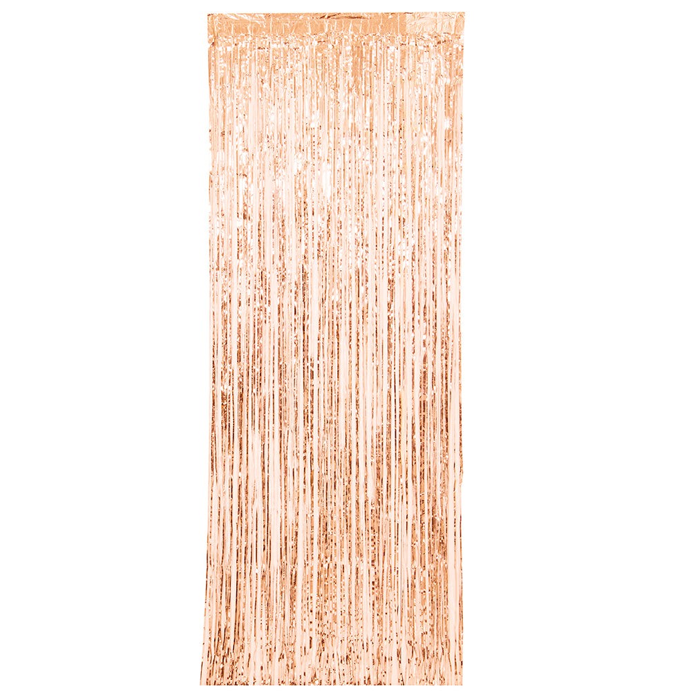 ROSE GOLD FRINGE DOOR CURTAIN 3ft X 8ft